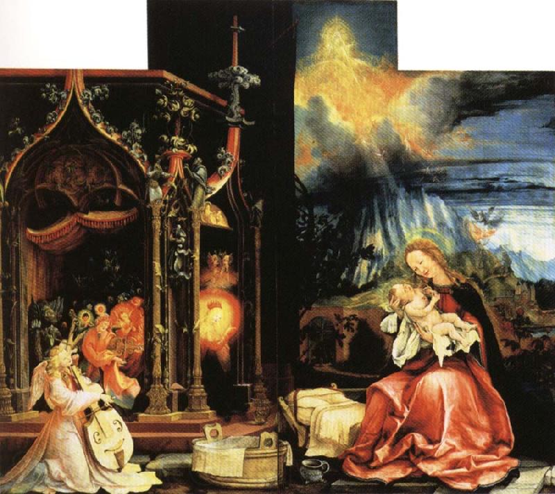 Matthias  Grunewald Isenheim Altar Allegory of the Nativity Norge oil painting art